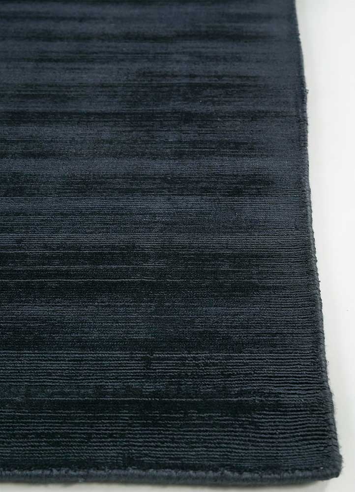 Black Lustre Haven Viscose Silk Hand-Tufted Rug