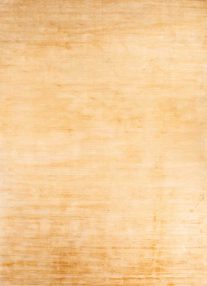 Tan Copper Soft Echo Viscose Silk Hand-Tufted Rug