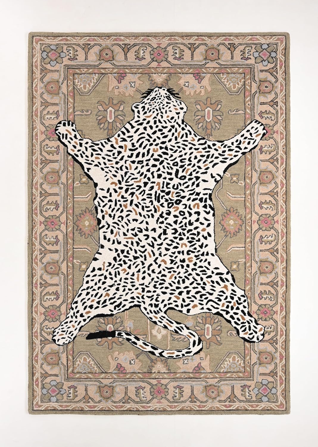 Regal Leopard Wool Carpet & Rug