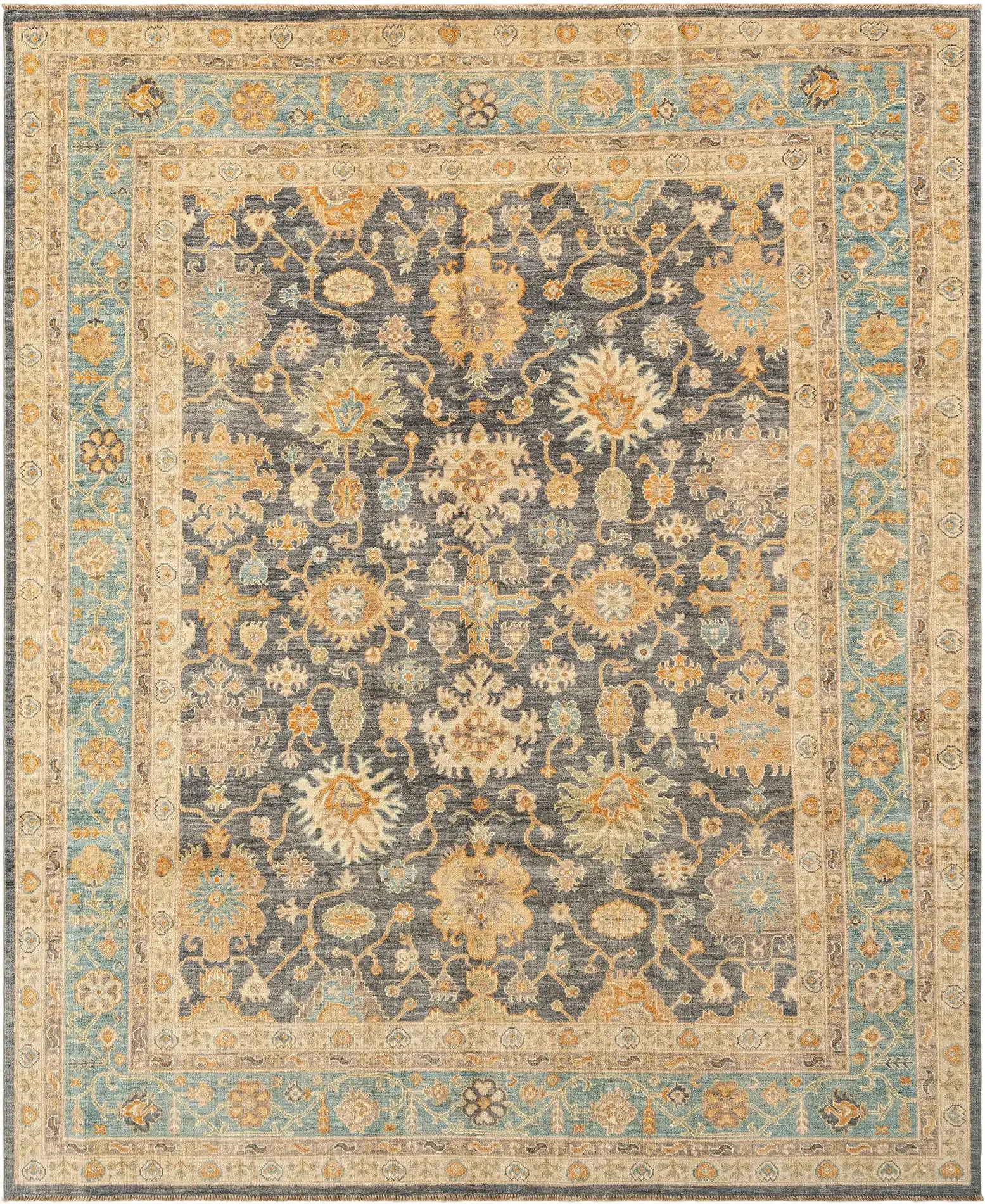 Regal Roots Oushak Hand-Knotted Rug