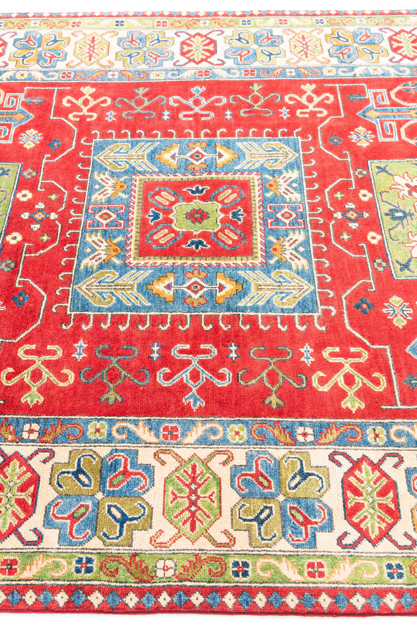 Regal Tradition Kazak Hand-Knotted Rug