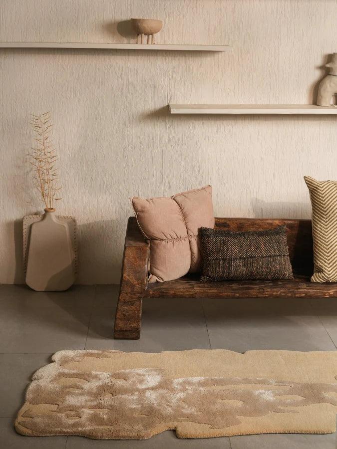 Ripple Camel Irregular Carpet & Rug