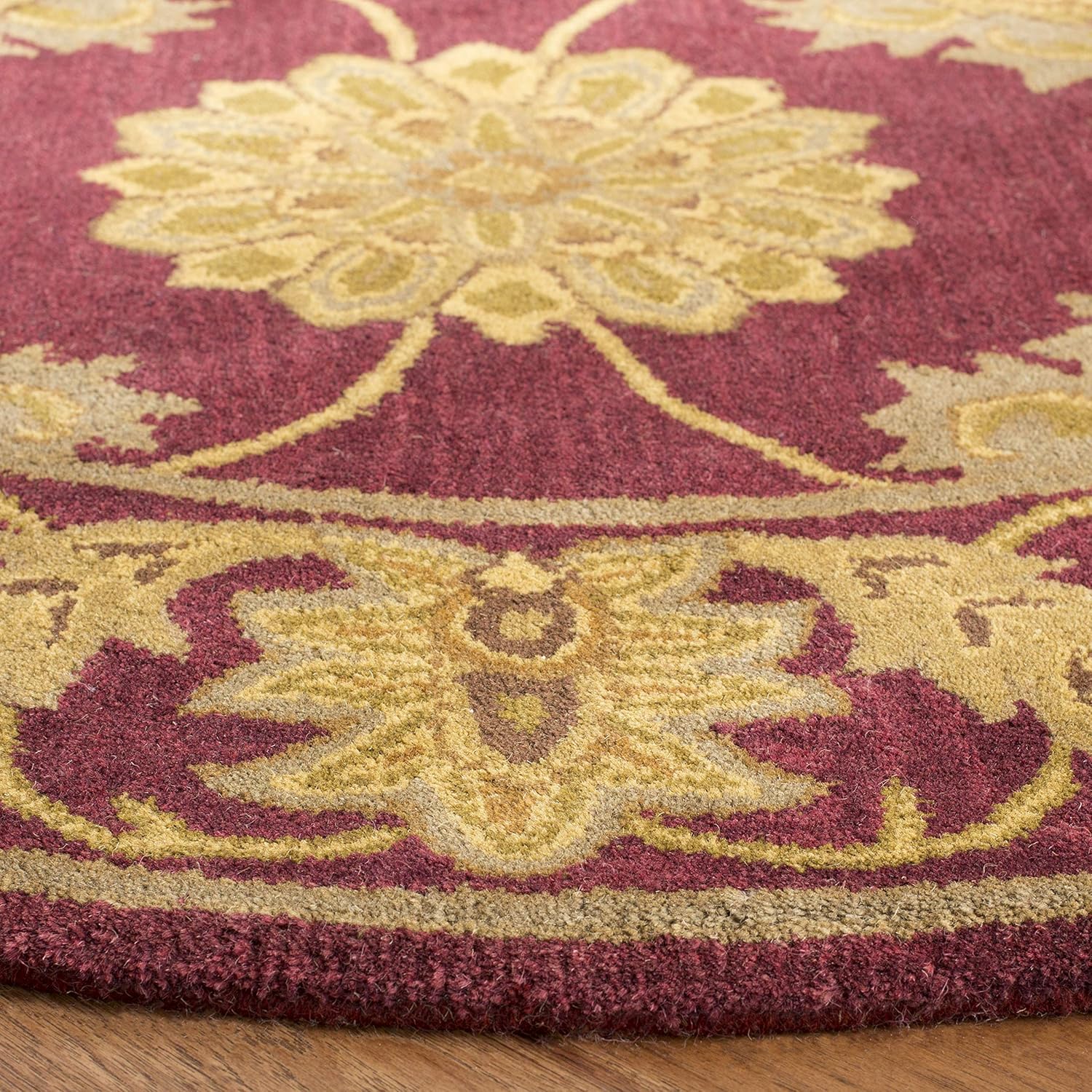 Rostam Persian Tufted Round Carpet & Rug
