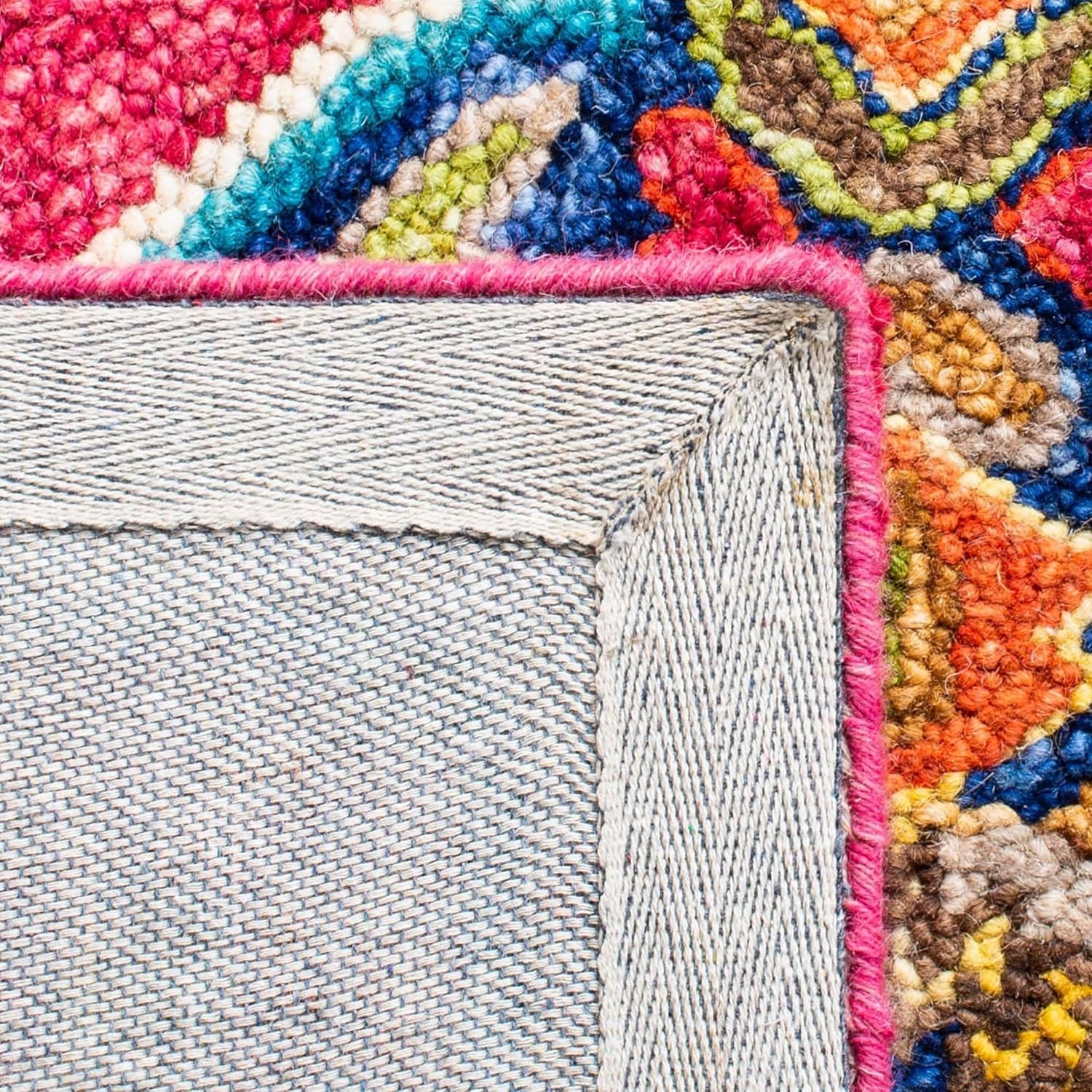 Ruby Pink Shedded Loop Carpet & Rug