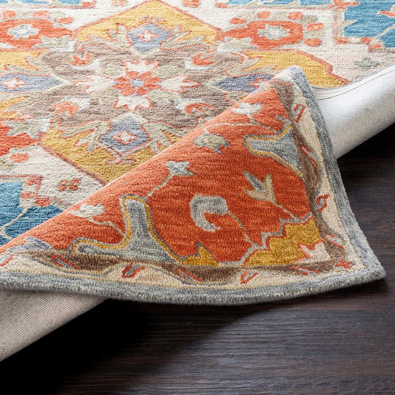 Rust Shedded Loop Carpet & Rug