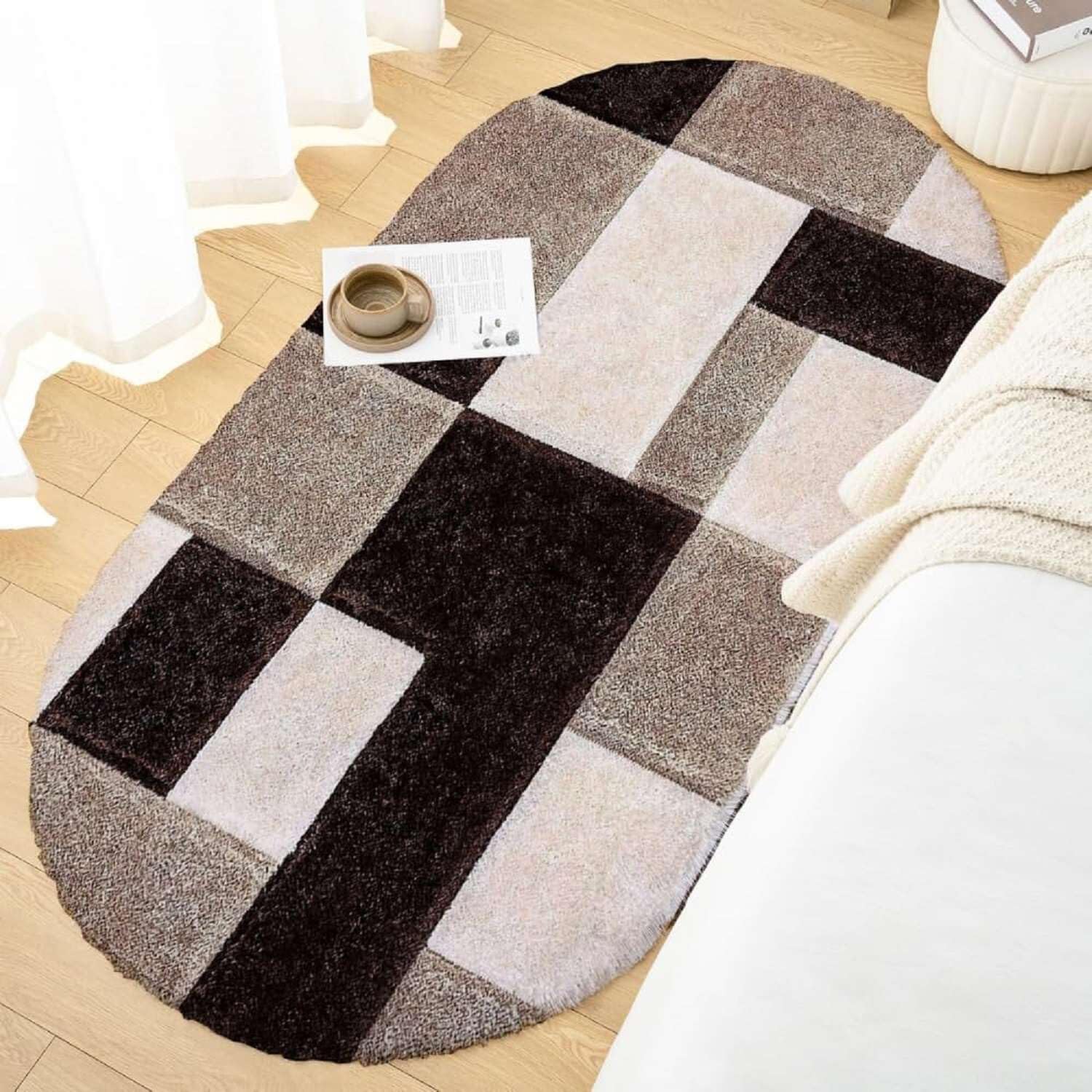 Shag Lux Oval Shaggy Carpet and Rug