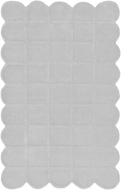 Silver Weave Irregular Carpet & Rug