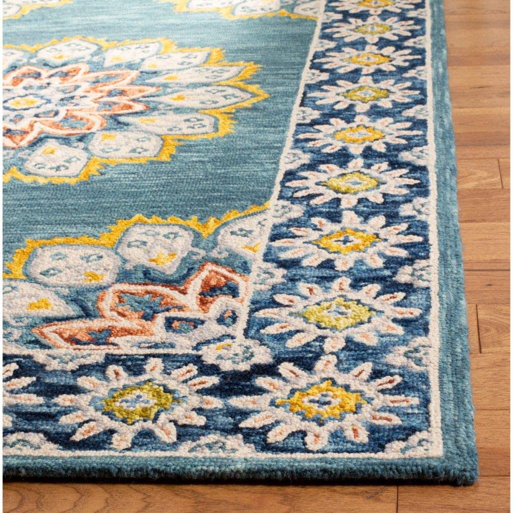 Sky Blue Shedded Loop Carpet & Rug