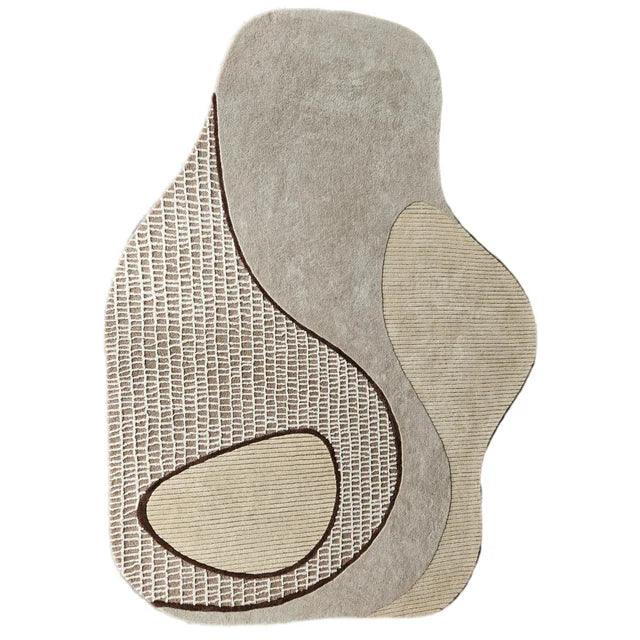 Superior Beige Irregular Rug