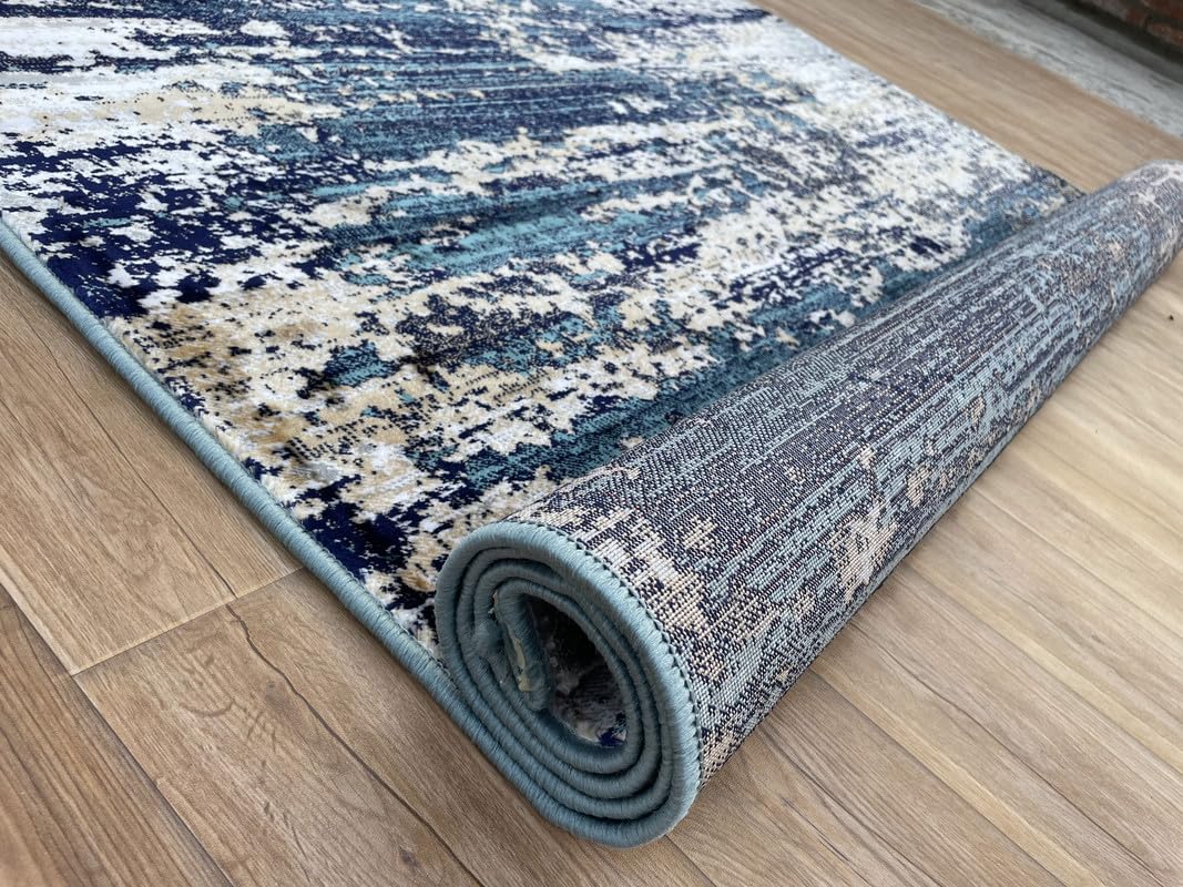Trendy Modern Abstract Area Rug