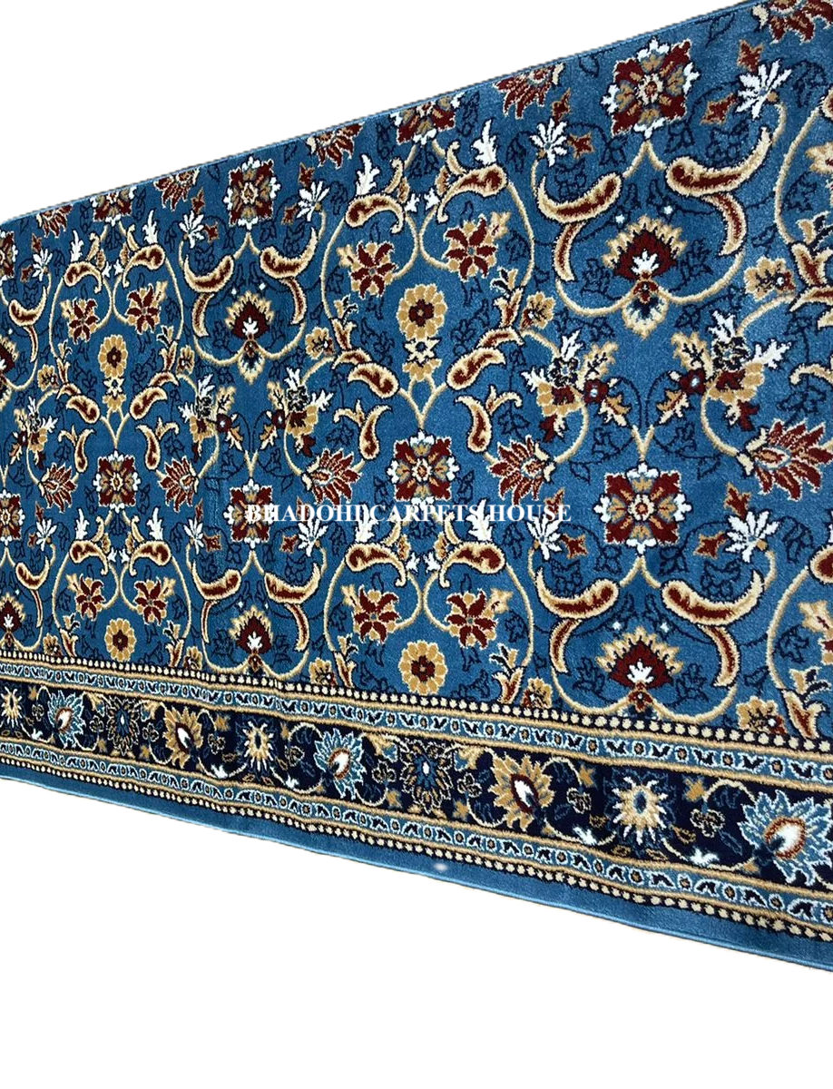 Turquoise Turkish Janamaz Roll – Imported Masjid Carpet | 15mm Ultra Soft & Luxurious Mosque Prayer Mat