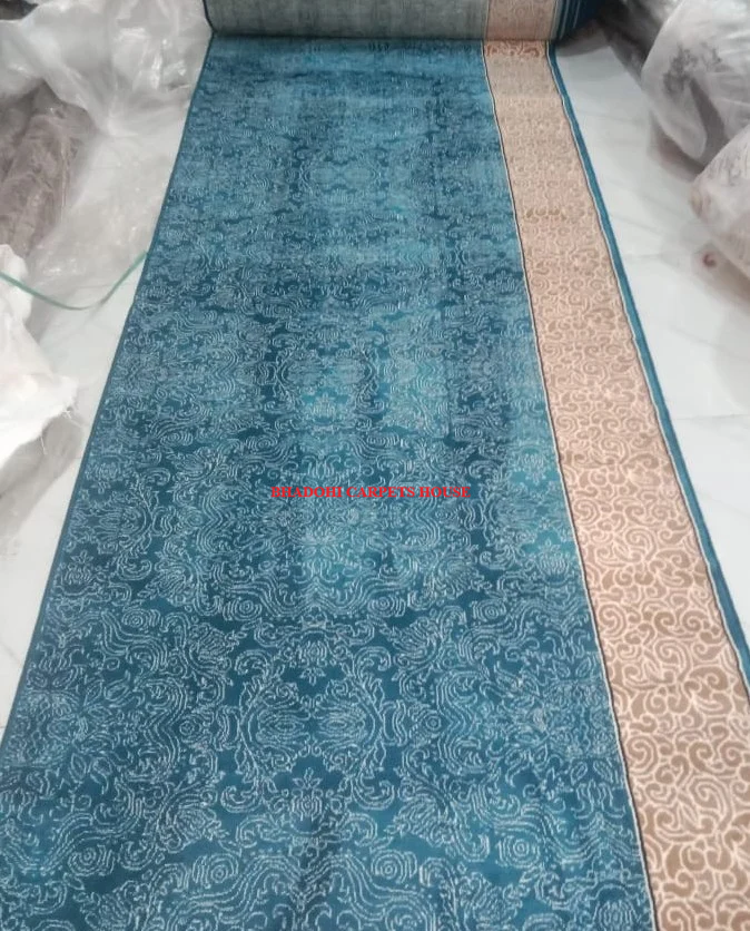 Turquoise Turkish Janamaz Roll – Imported Masjid Carpet | 15mm Ultra Soft & Luxurious Mosque Prayer Mat