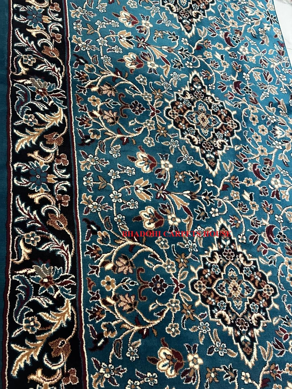 Turquoise Turkish Janamaz Roll – Imported Masjid Carpet | 15mm Ultra Soft & Luxurious Mosque Prayer Mat