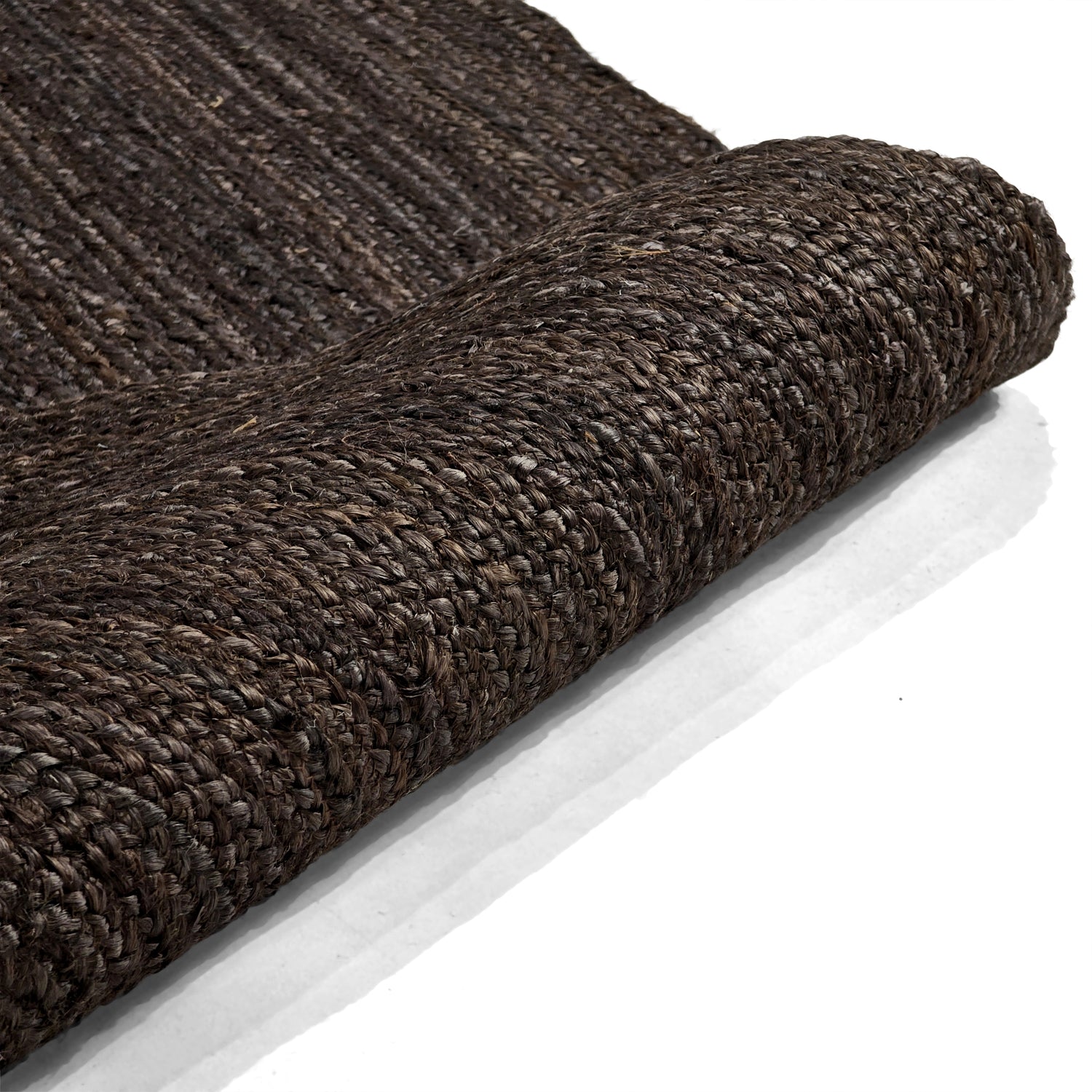 Umber Color Handmade Braided Jute Carpet