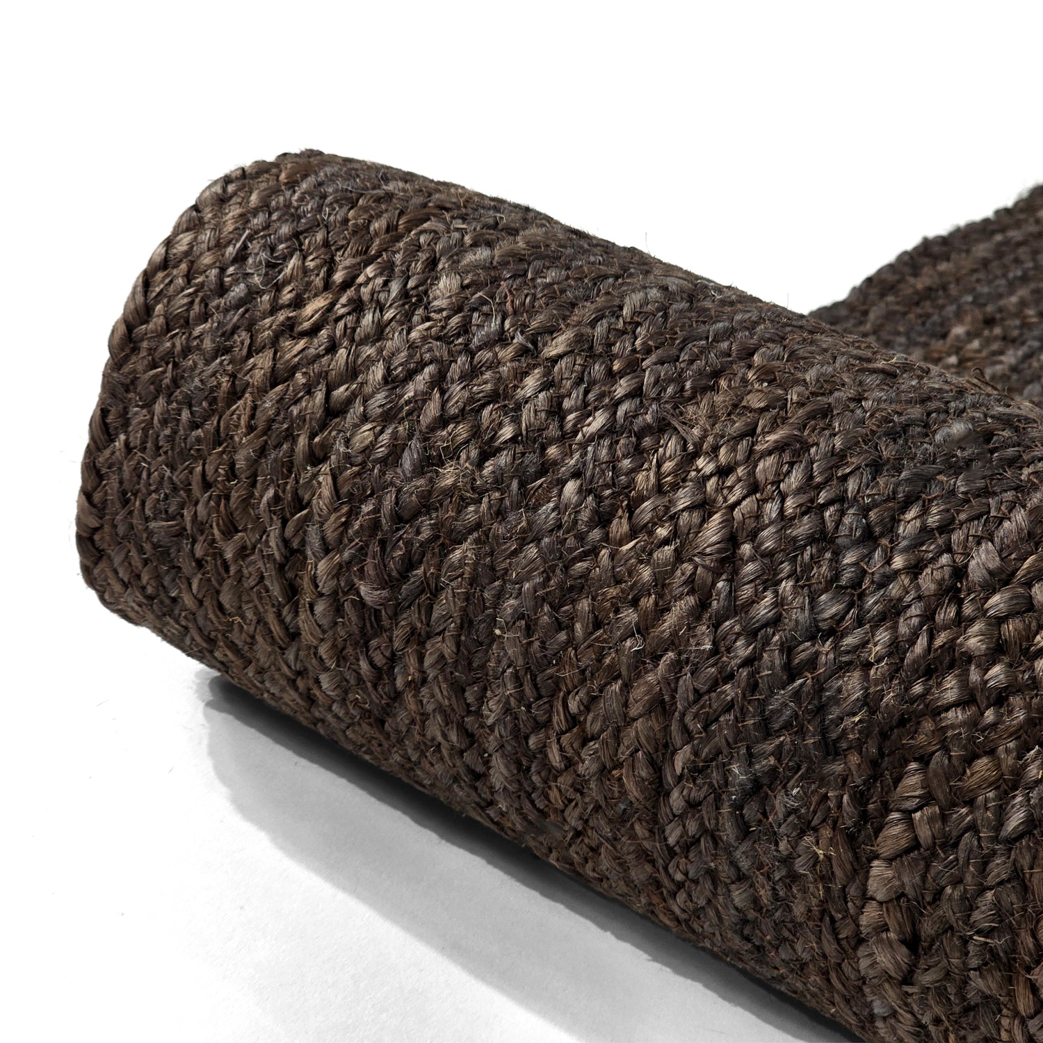 Umber Color Handmade Braided Jute Carpet