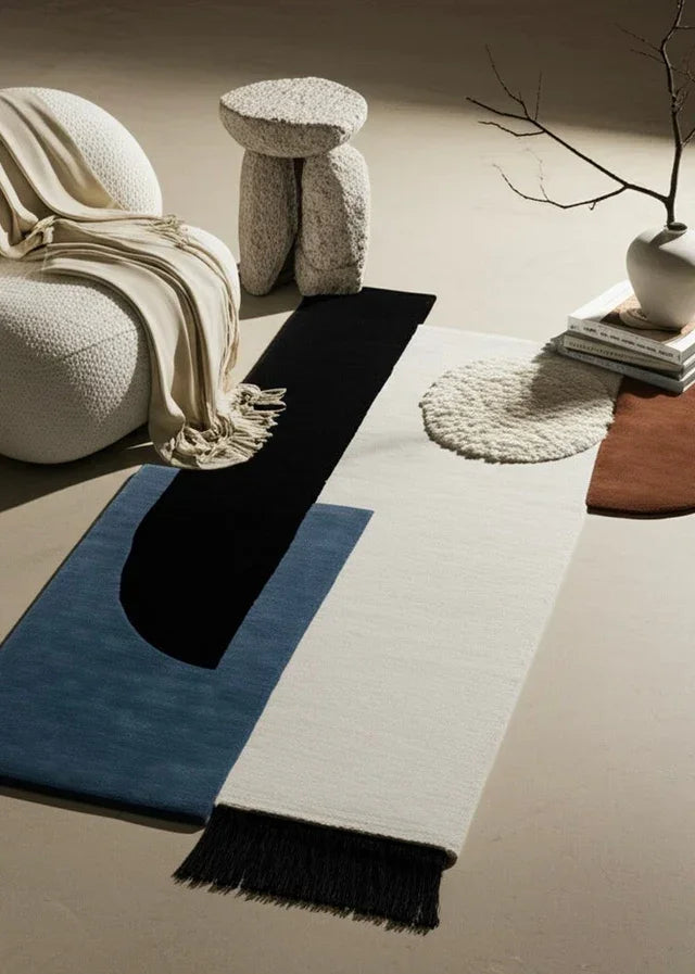 Unique MultiColor Irregular Rug