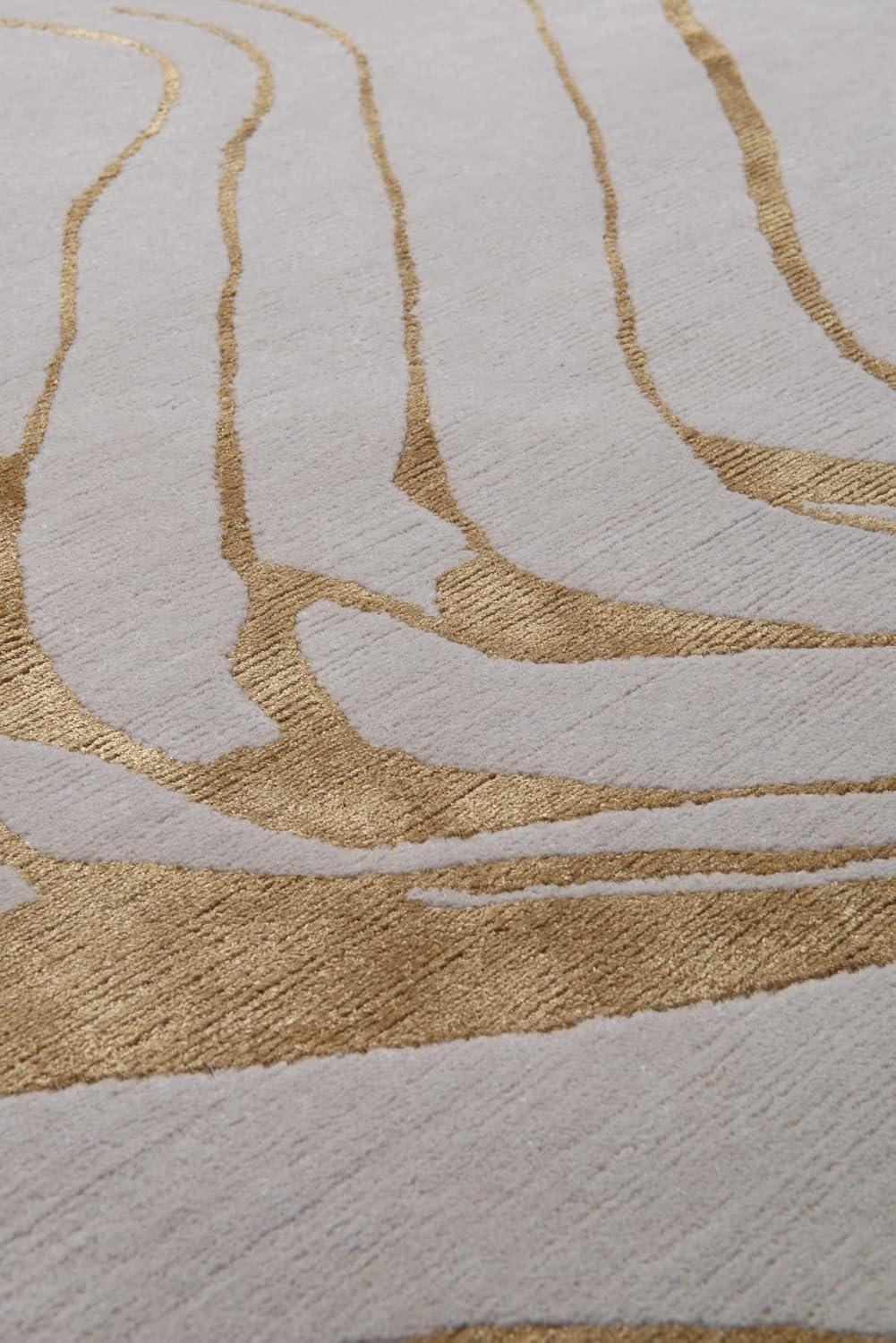 Vienna Smoke Viscose Silk Hand-Tufted Rug