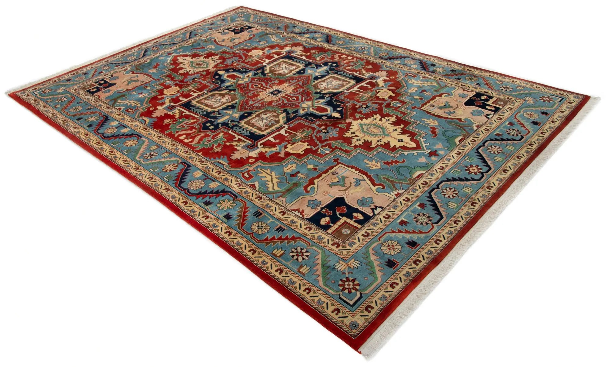 Vintage Roots Indo-Tabriz Hand-Knotted Rug