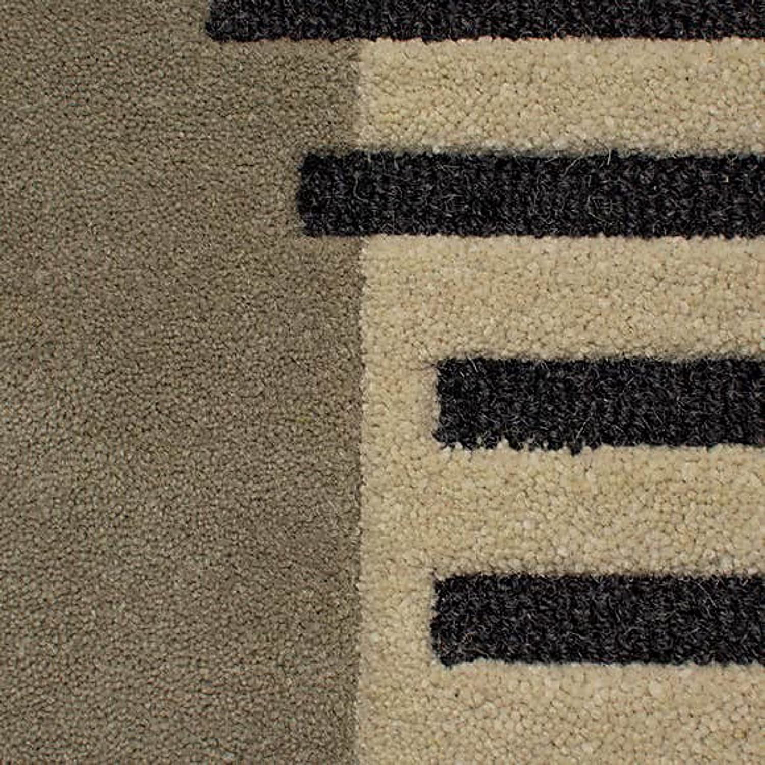 Vortex Round Wool Carpet & Rug