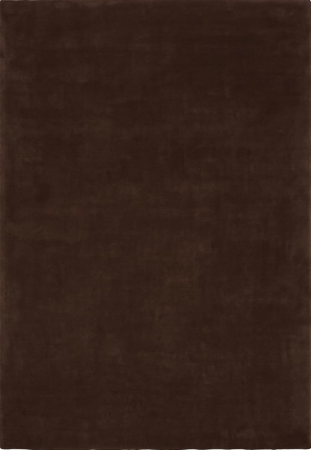 Walnut Color Wool Hand-tufted Solid Carpet & Rug