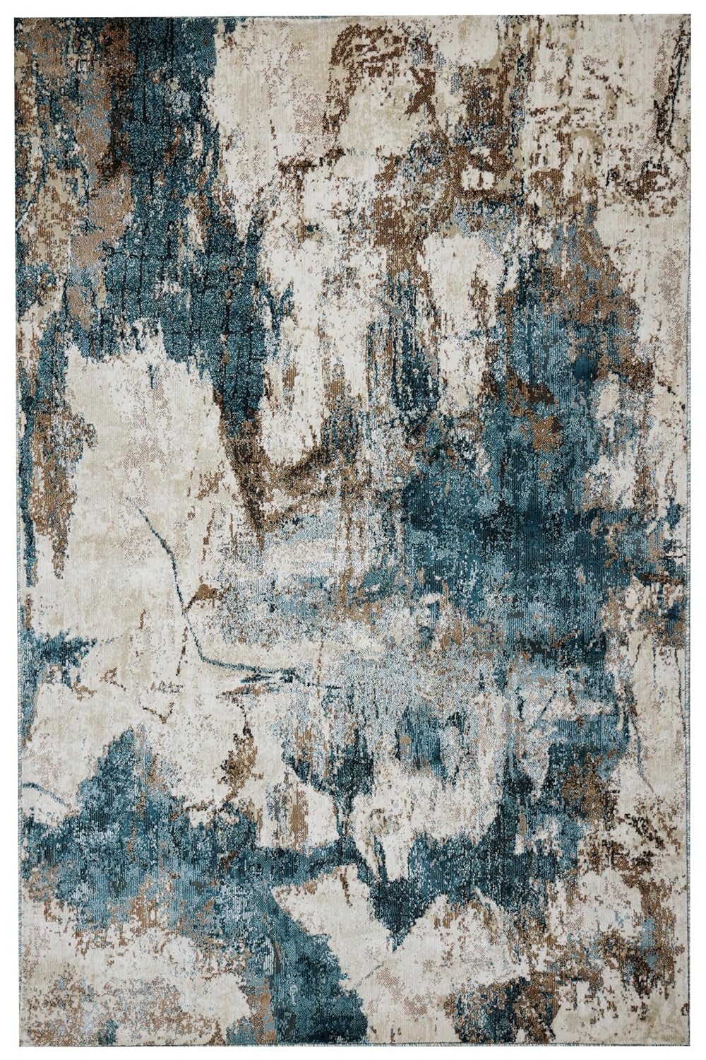 Washable Abstract Area Rug