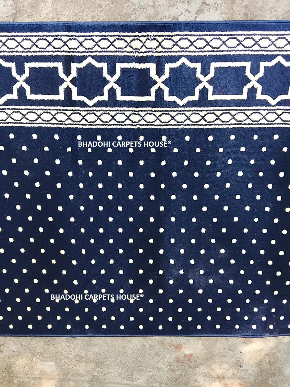 Blue Janamaz Carpet Roll – 15mm Ultra Soft & Luxurious Mosque Prayer Mat