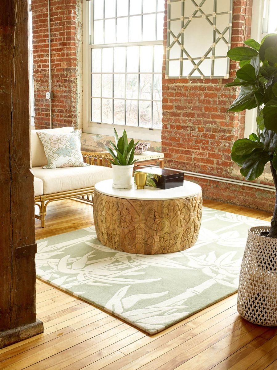 Whispering Leaves Foliage Hand-Tufted Rug