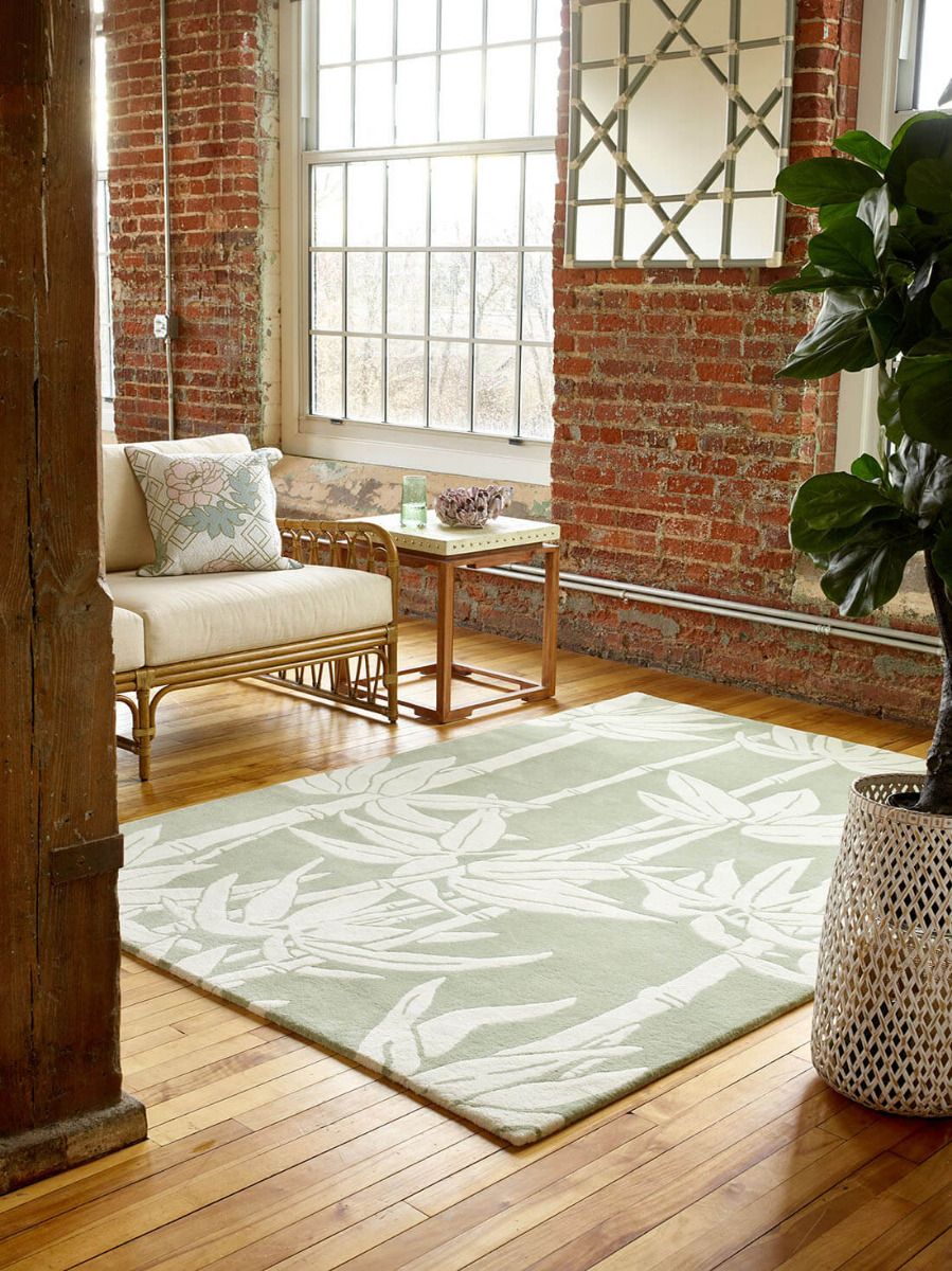 Whispering Leaves Foliage Hand-Tufted Rug