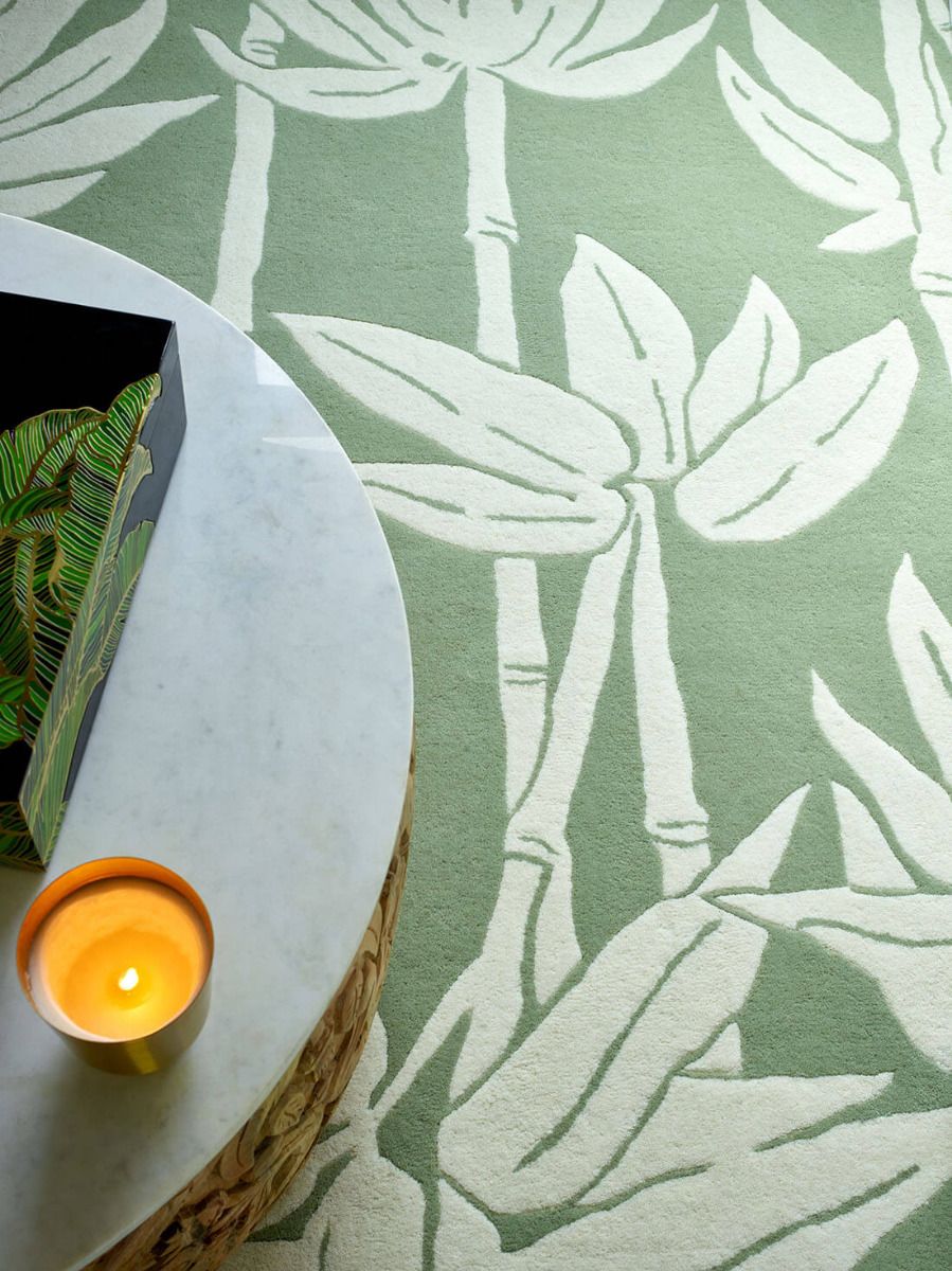Whispering Leaves Foliage Hand-Tufted Rug