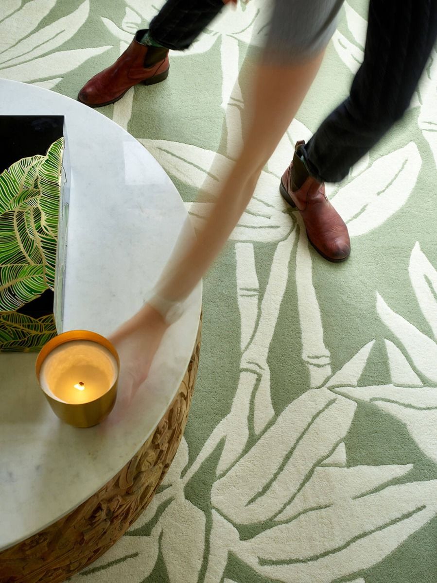 Whispering Leaves Foliage Hand-Tufted Rug