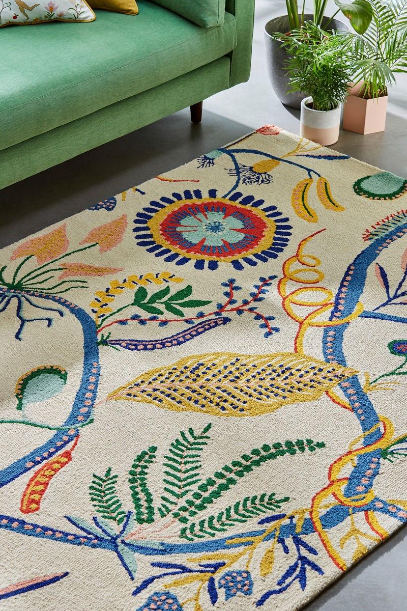 Woodland Whisper Foliage Hand-Tufted Rug