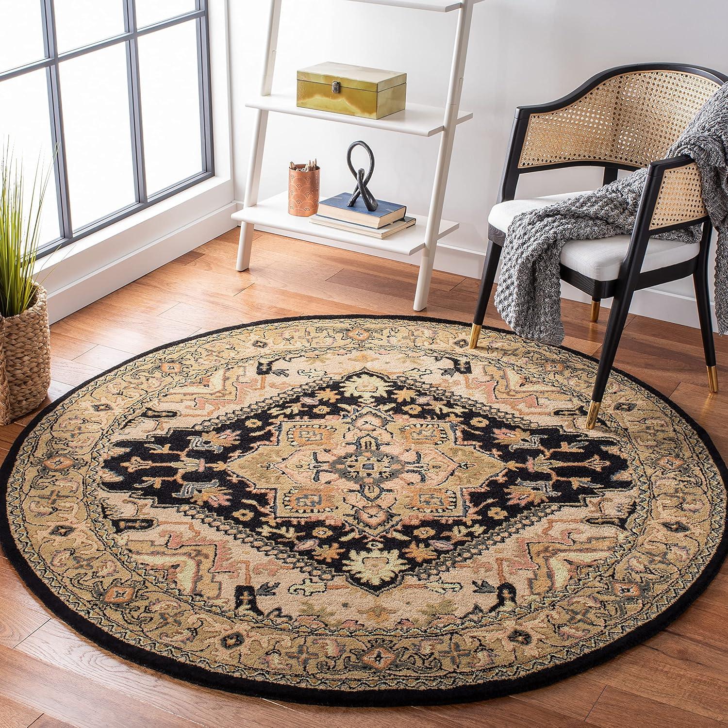 Zaman Persian Tufted Round Carpet & Rug