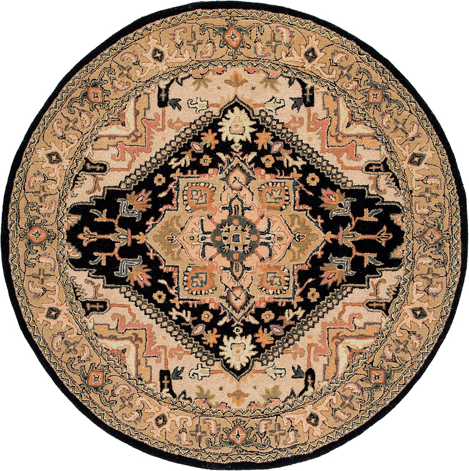 Zaman Persian Tufted Round Carpet & Rug