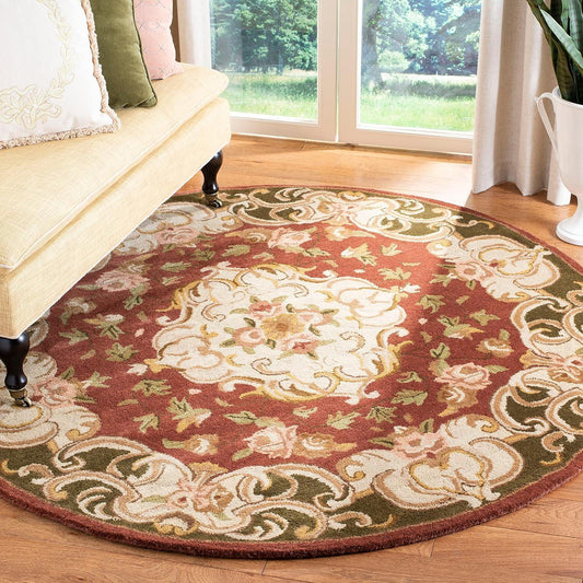 Zarif Persian Tufted Round Carpet & Rug