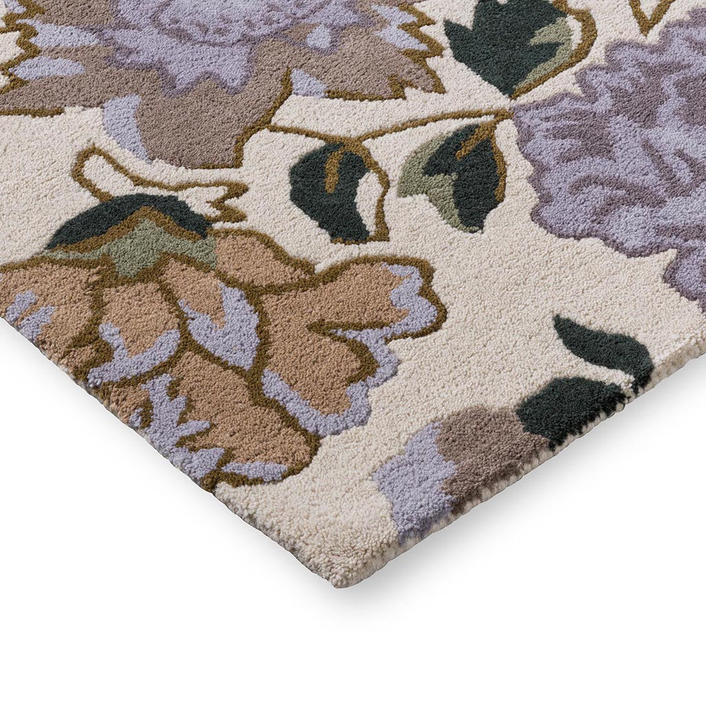 Oriental Bloom Foliage Hand-Tufted Rug