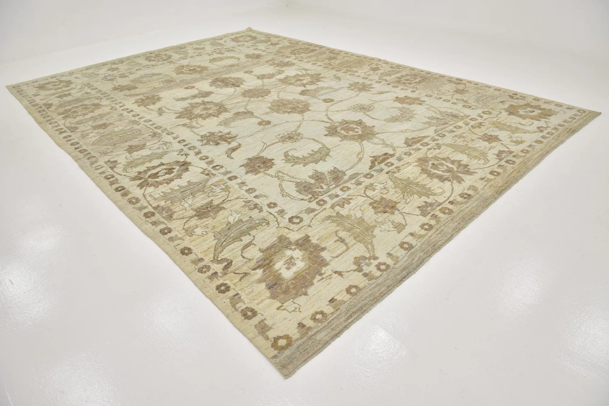 Imperial Oushak Hand-Knotted Wool Rug