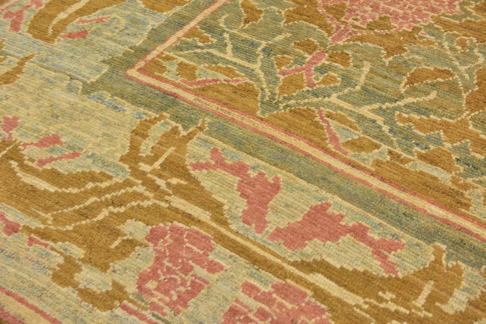Tulip Oushak Hand-Knotted Wool Rug