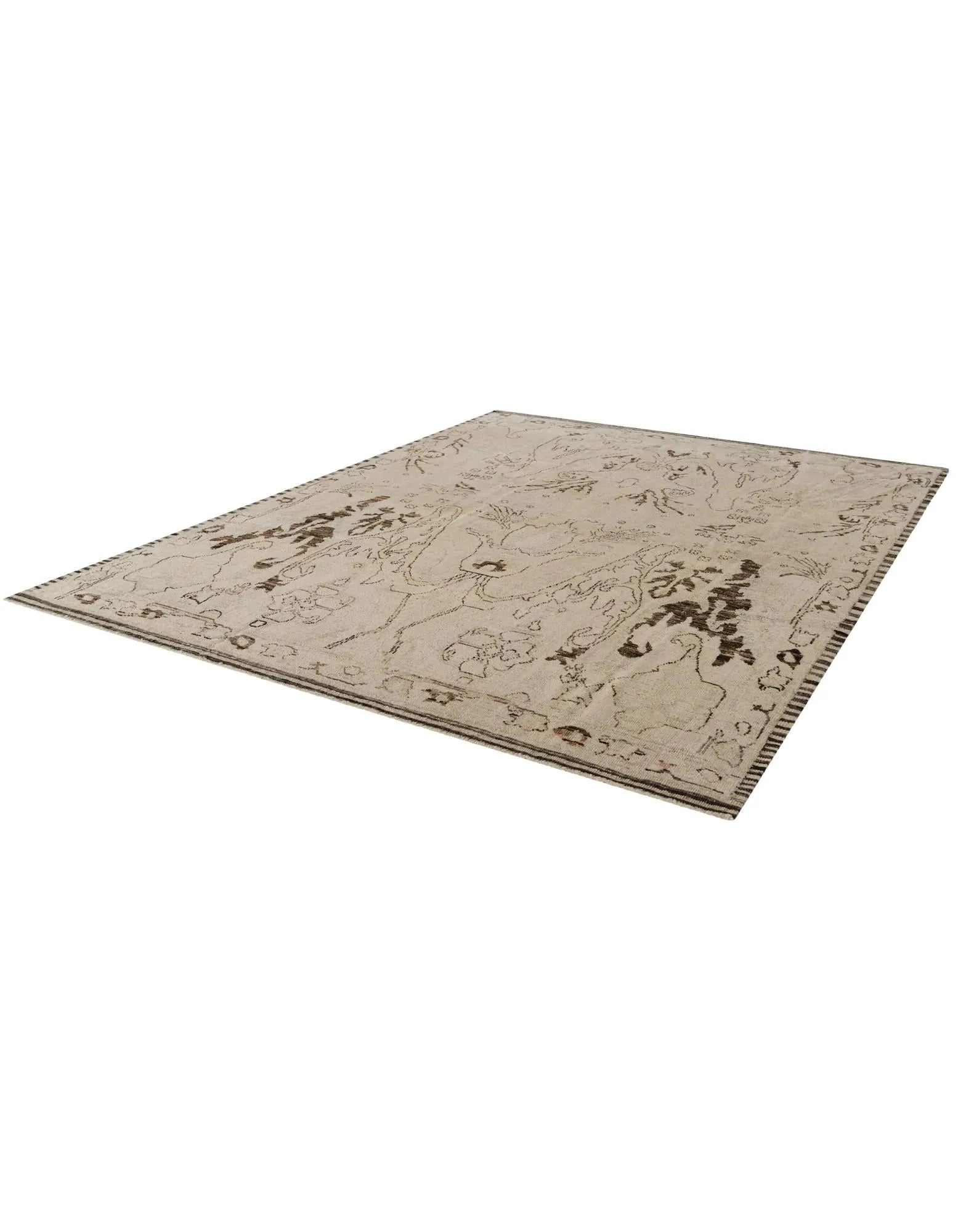 Jasmine Oushak Hand-Knotted Wool Rug