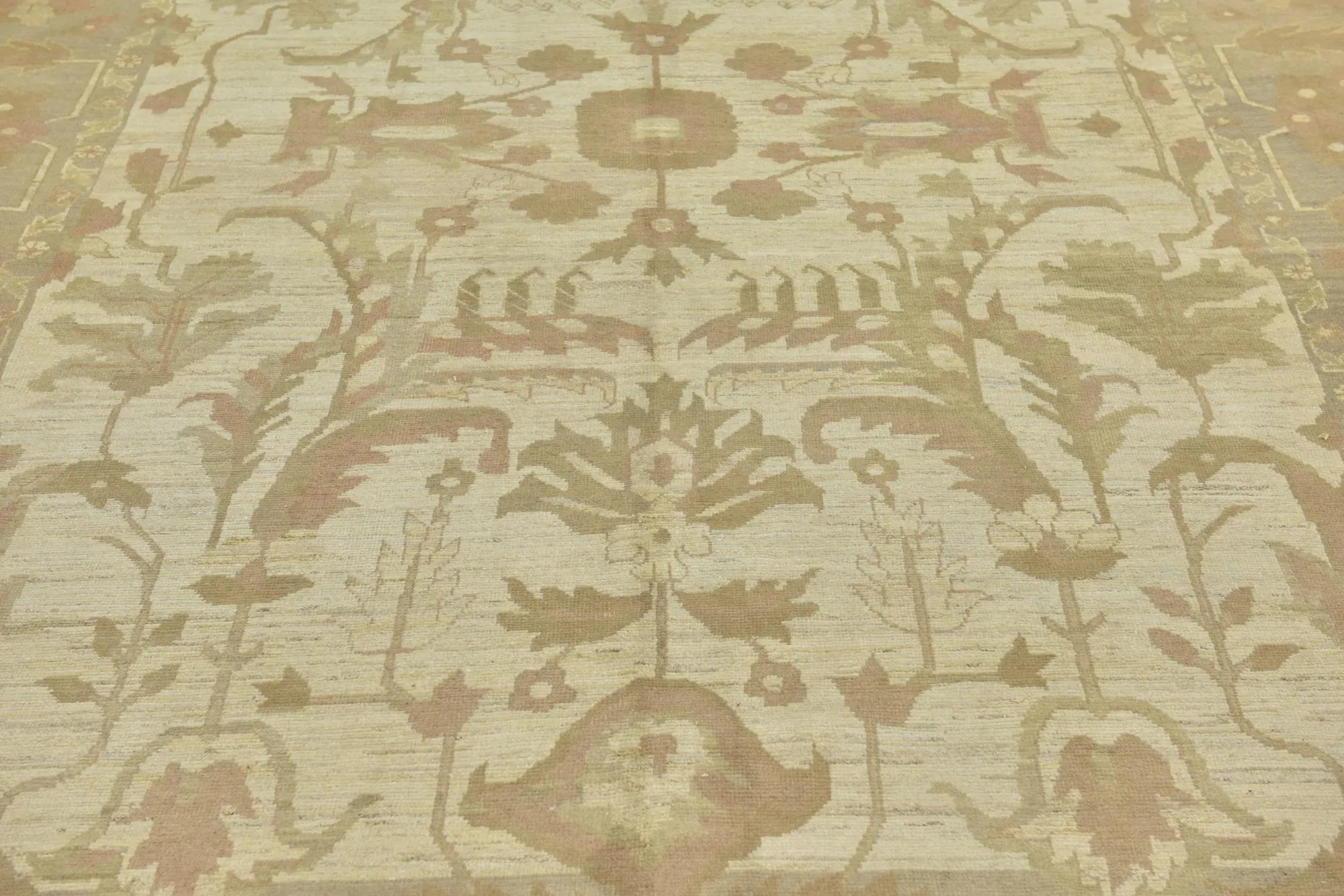 Etoile Oushak Hand-Knotted Wool Rug