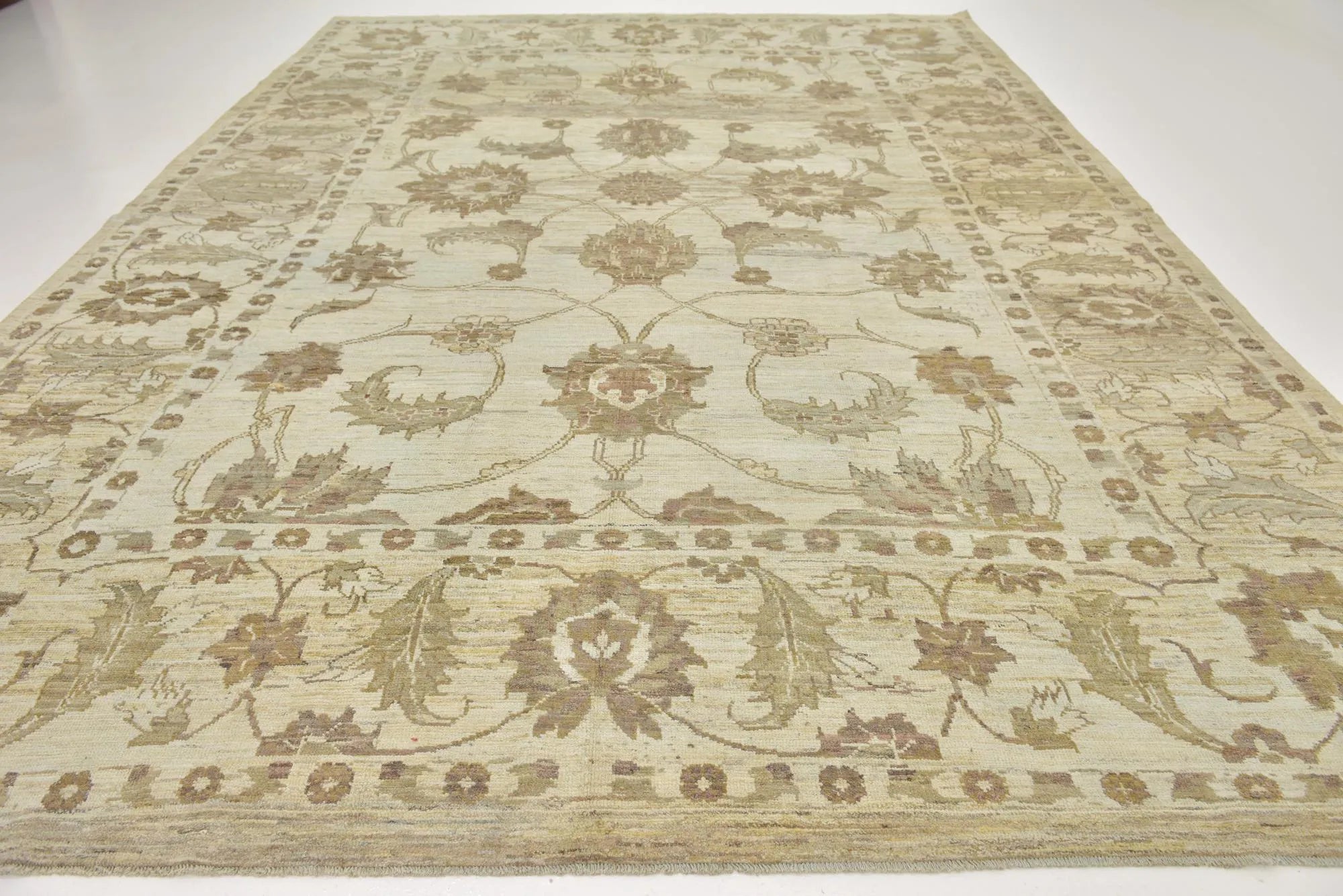 Imperial Oushak Hand-Knotted Wool Rug