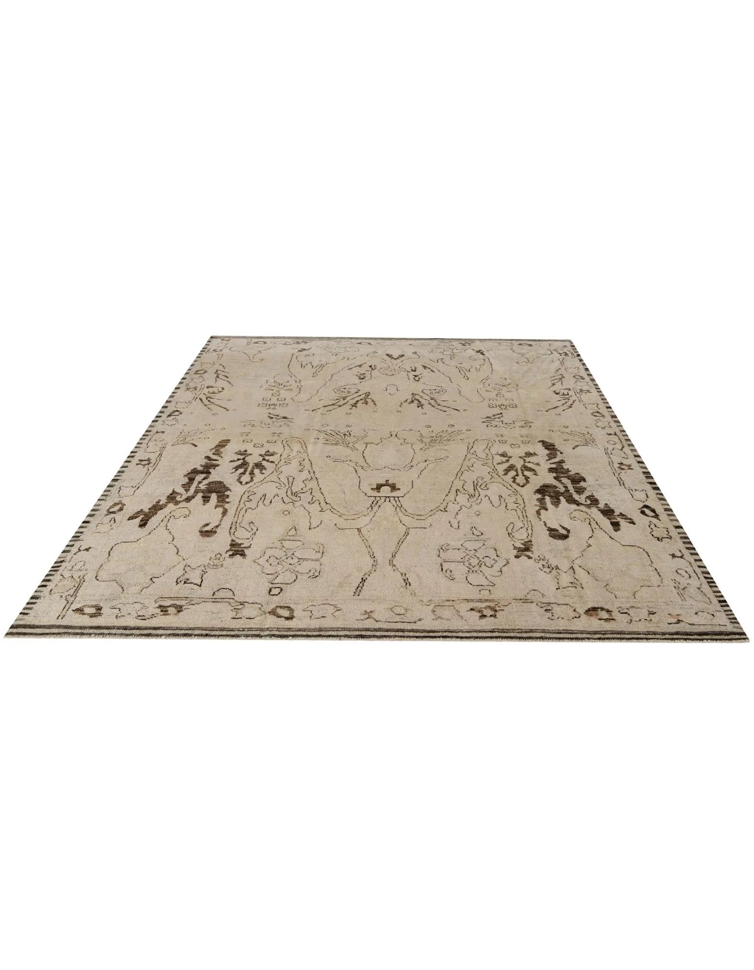 Jasmine Oushak Hand-Knotted Wool Rug