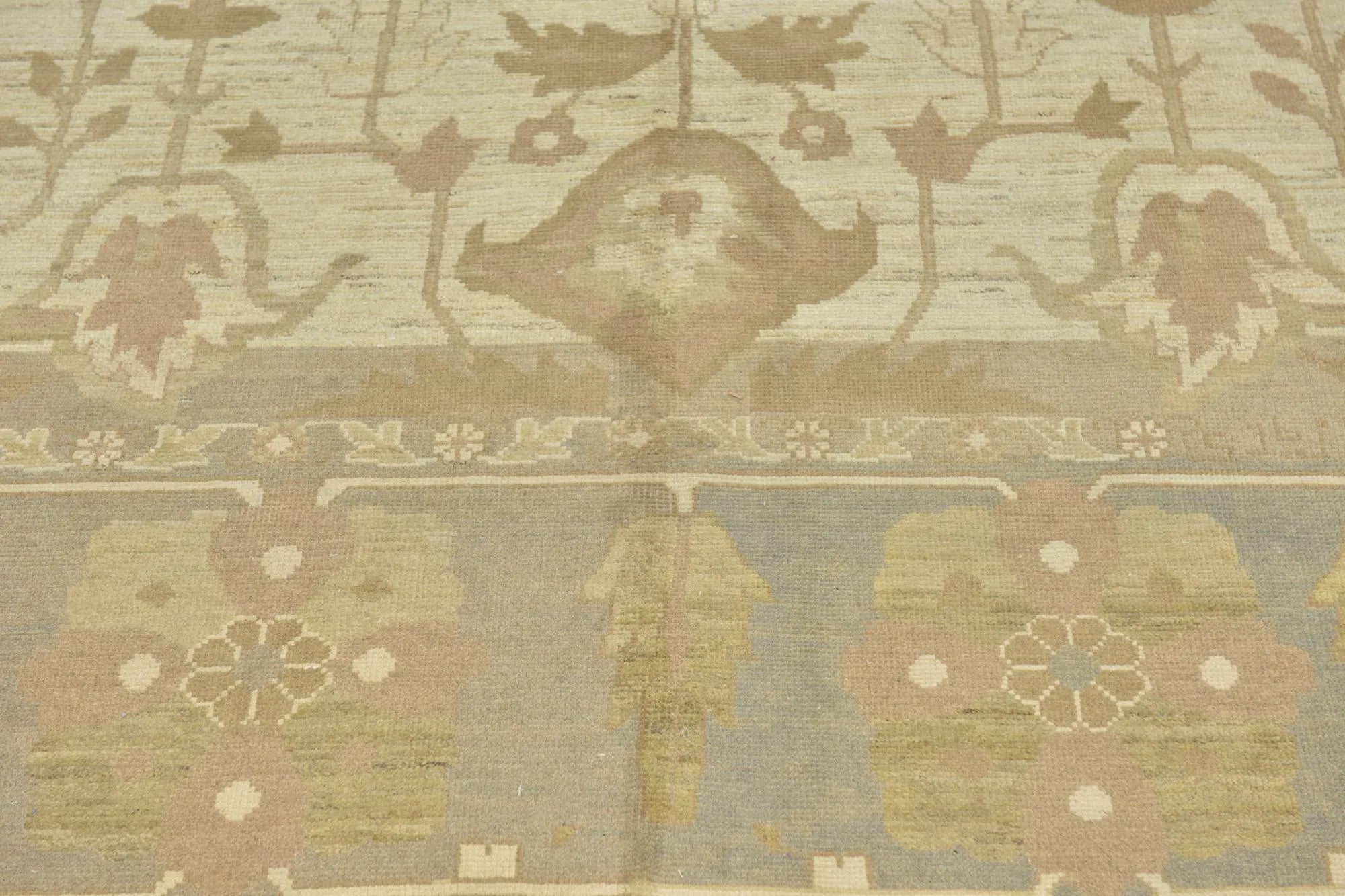 Etoile Oushak Hand-Knotted Wool Rug