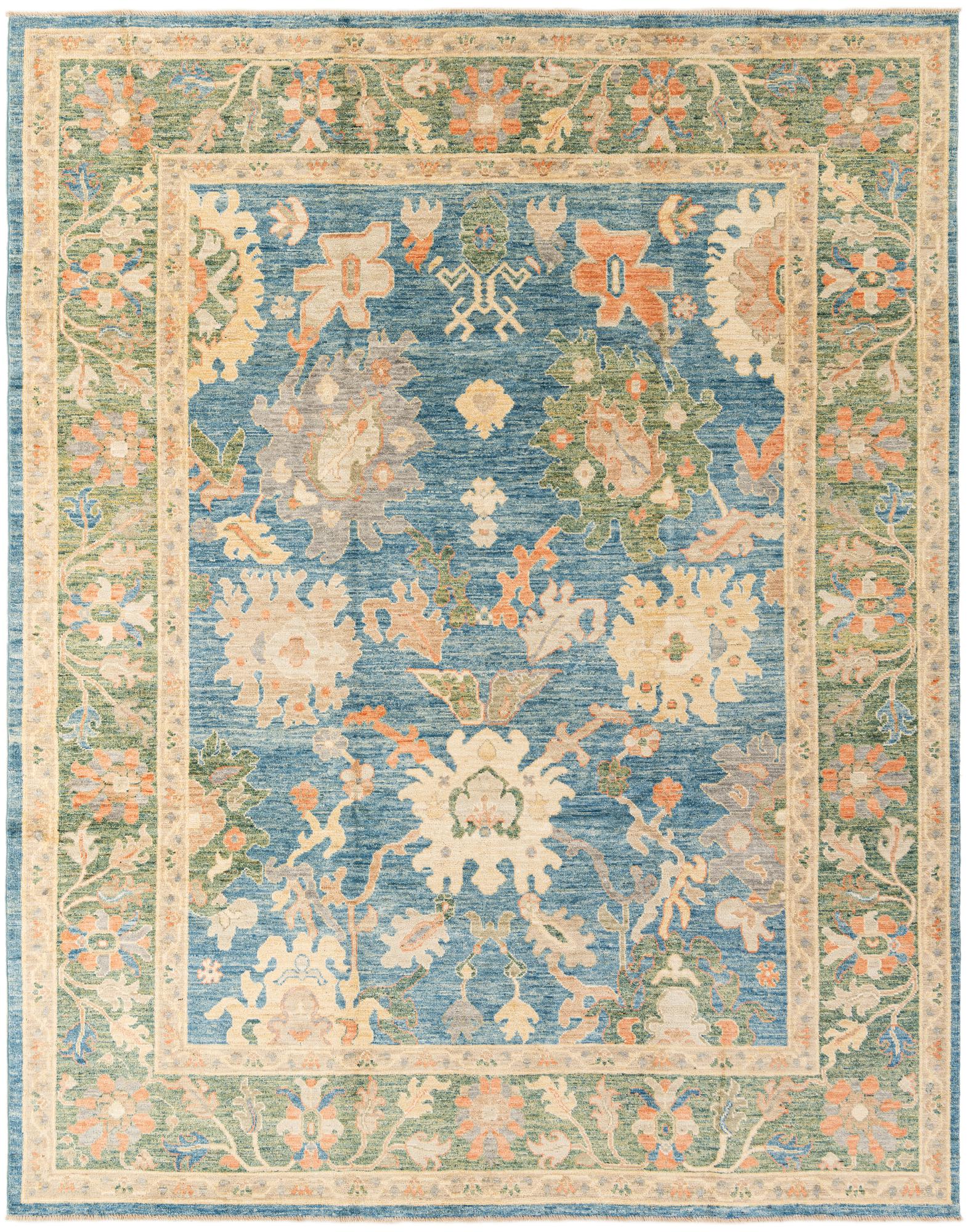 Bianca Oushak Hand-Knotted Wool Rug