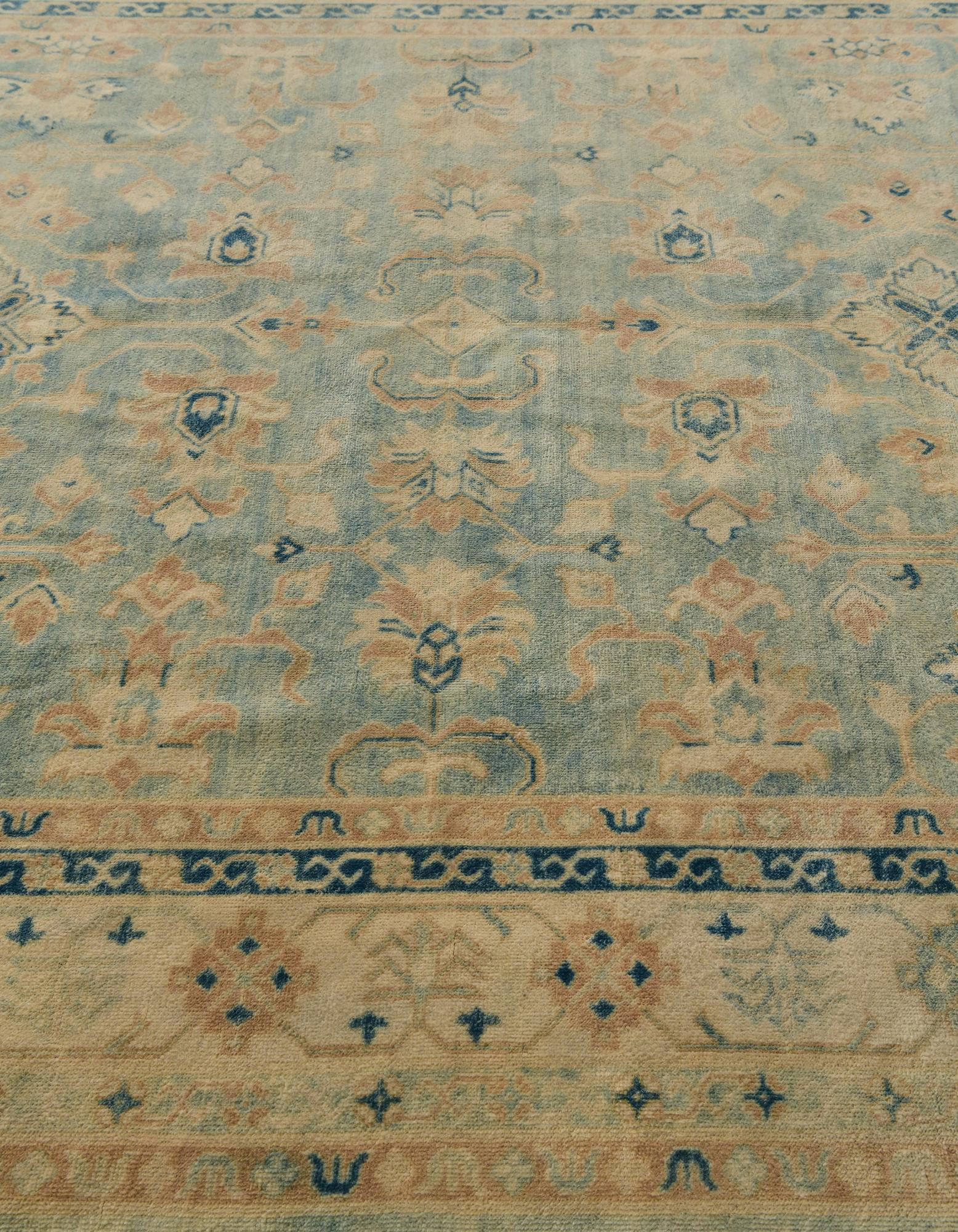 Elara Oushak Hand-Knotted Wool Rug