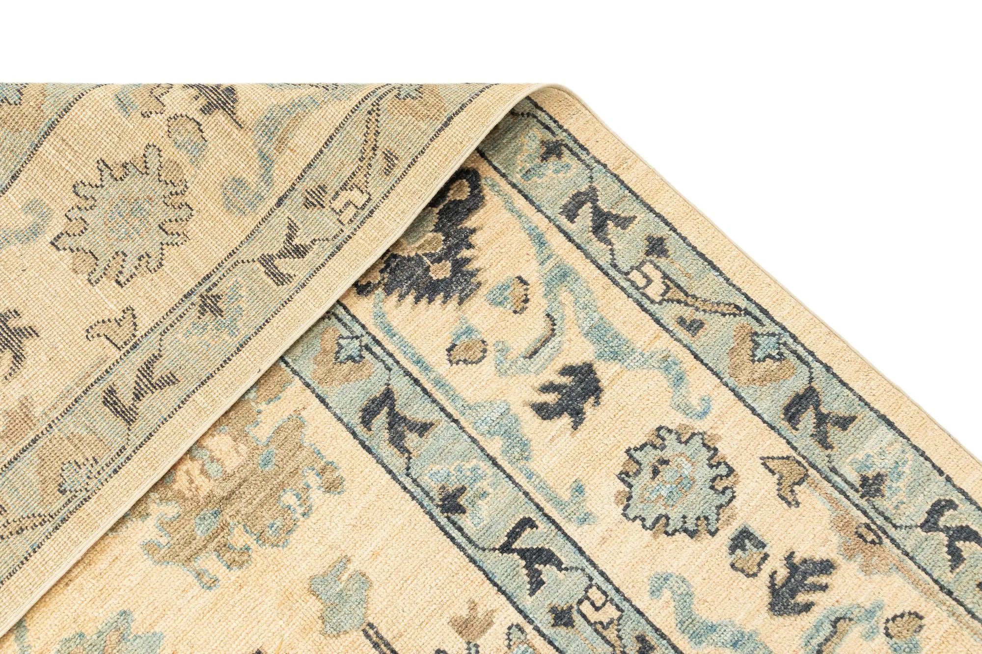 Regal Oushak Hand-Knotted Wool Rug