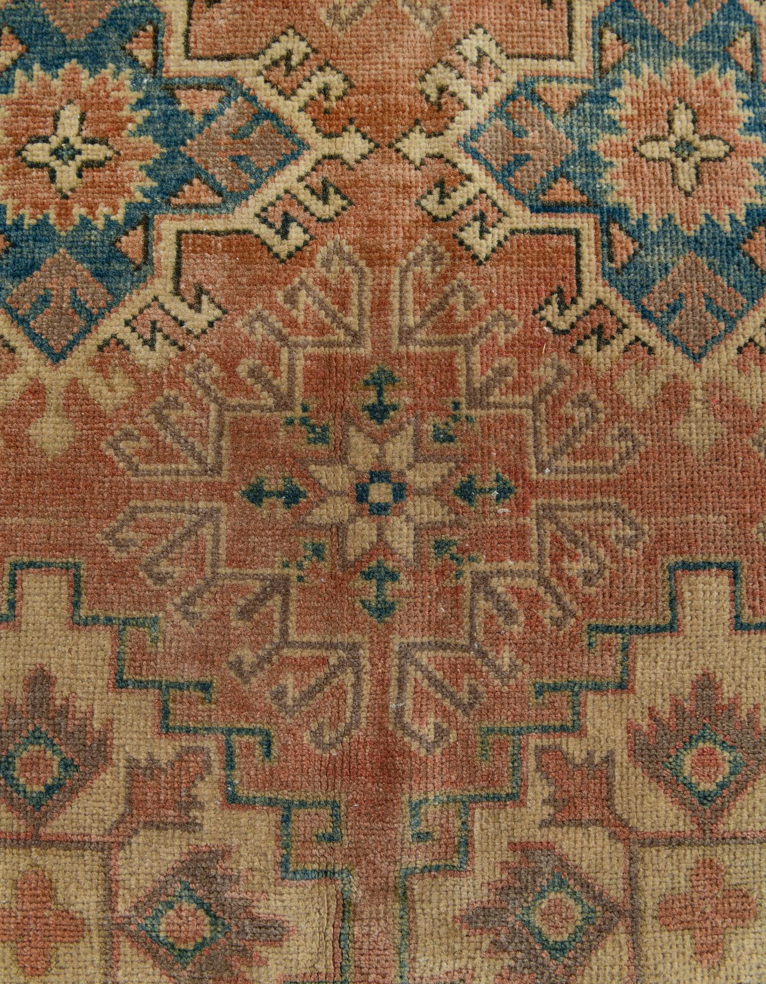 Camellia Oushak Hand-Knotted Wool Rug