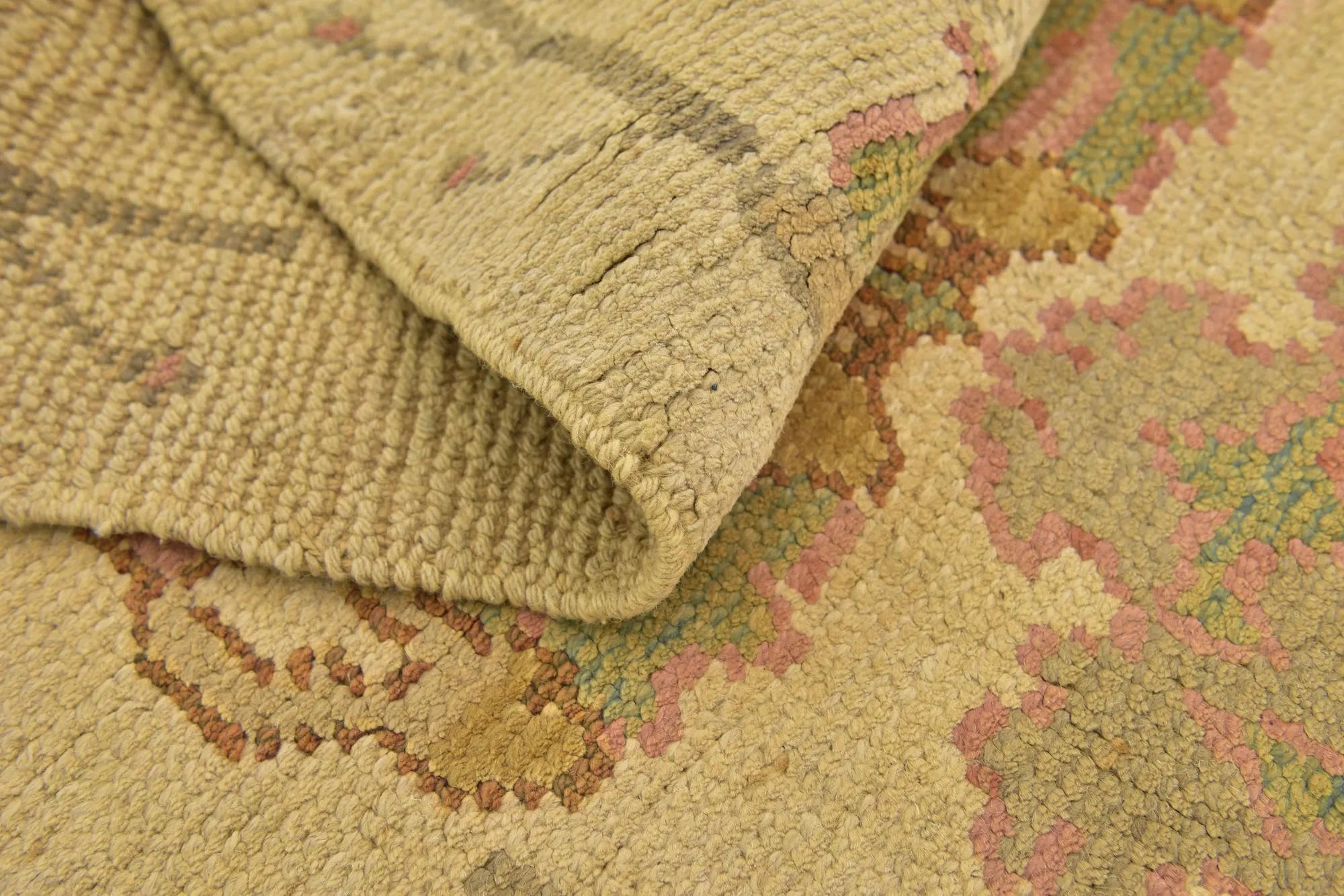 Peony Oushak Hand-Knotted Wool Rug