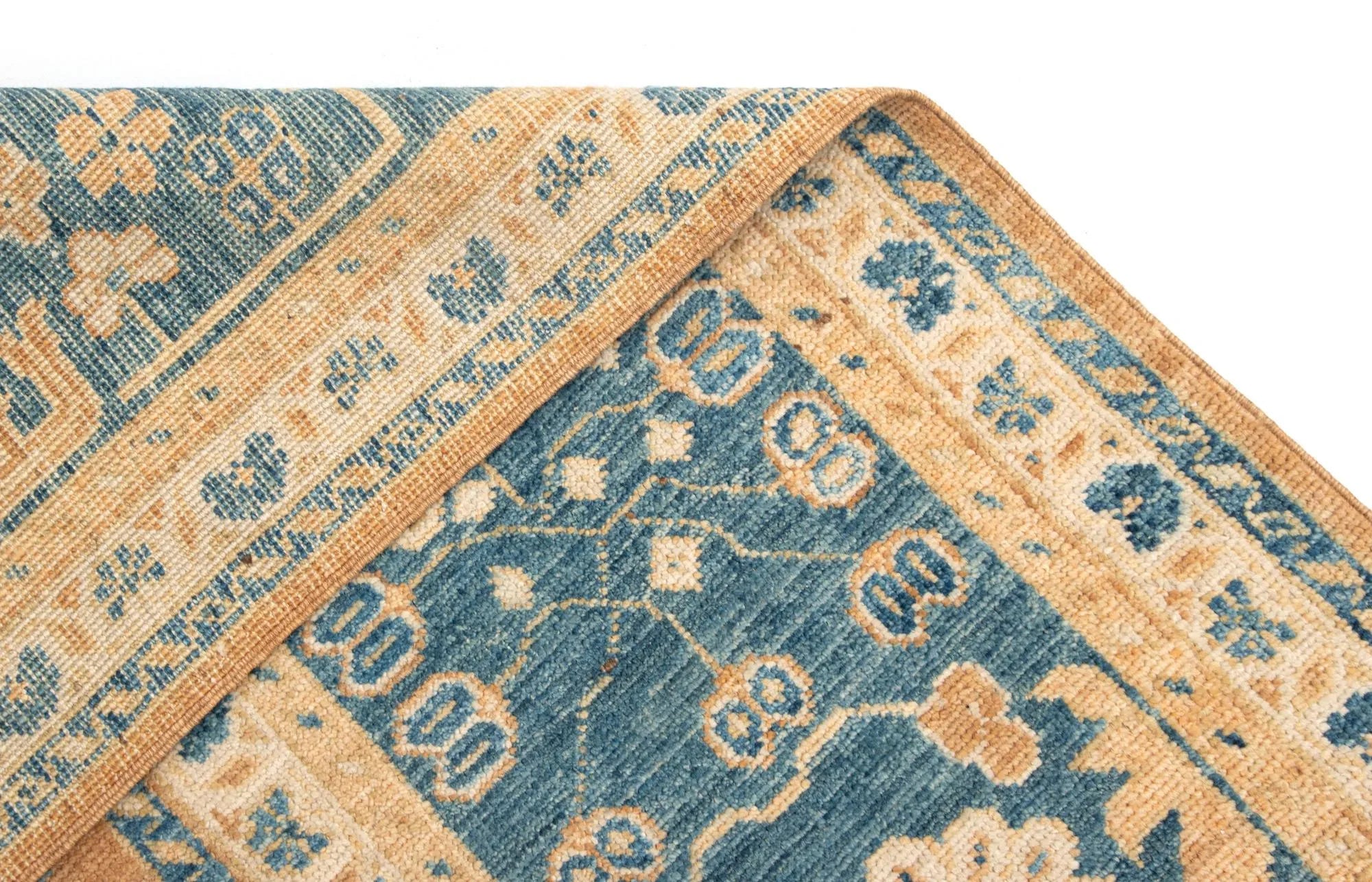 Divine Oushak Hand-Knotted Wool Rug