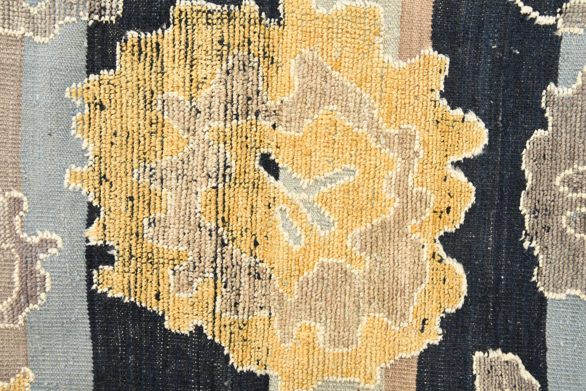 Olive Oushak Hand-Knotted Wool Rug