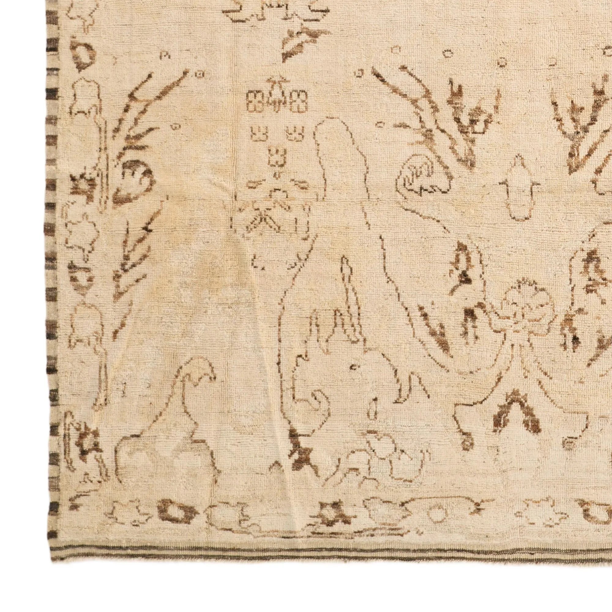 Jasmine Oushak Hand-Knotted Wool Rug